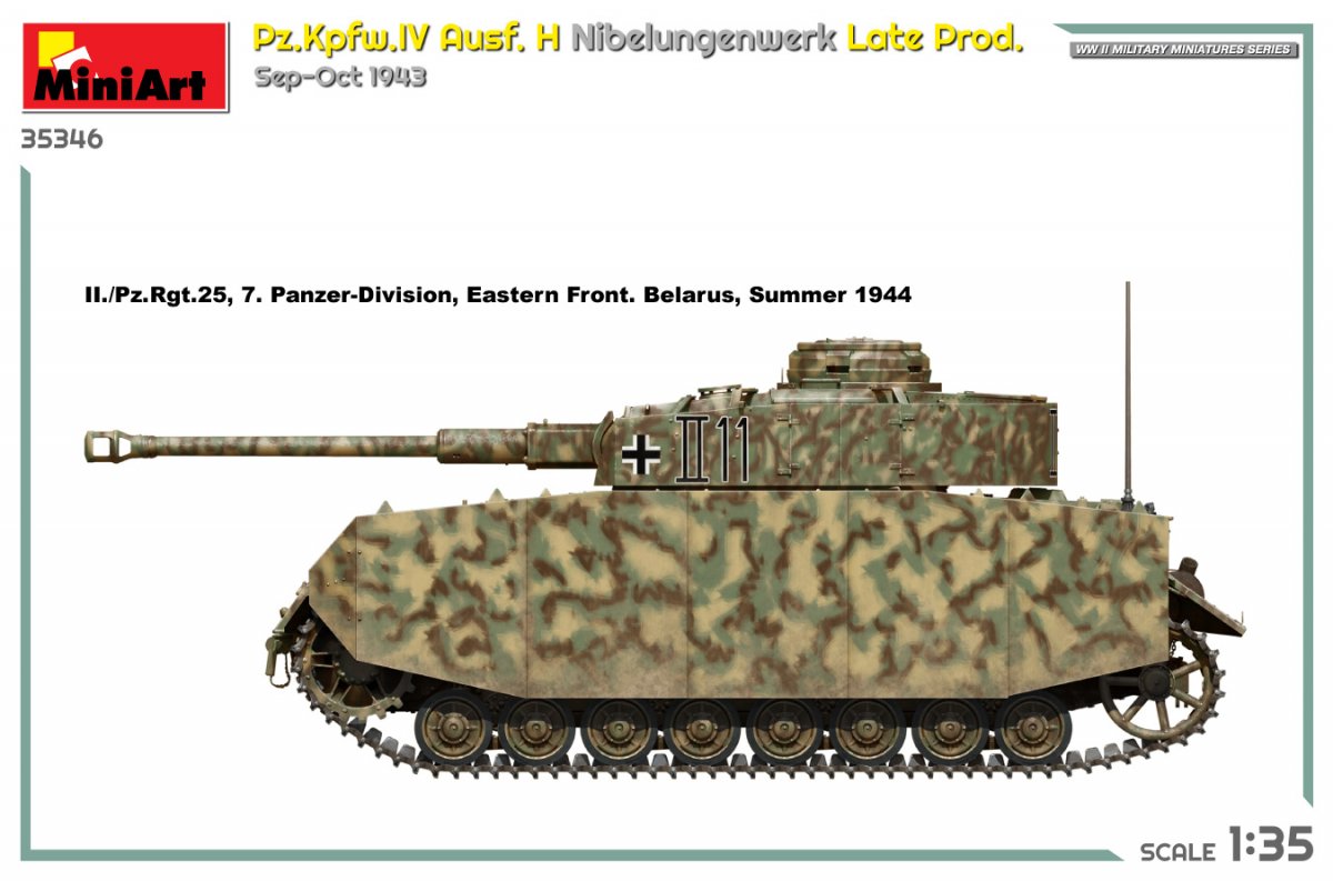 MiniArt 35346 Pz.Kpfw.IV Ausf. H Nibelungenwerk Late Prod. Sep-Oct 1943 1/35 – zdjęcie 5