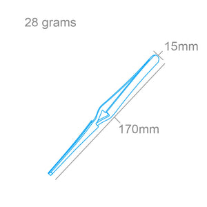 Modelcraft PTW1126 Straight Tip Reverse Action Blunt End Tweezers (160mm) – zdjęcie 2