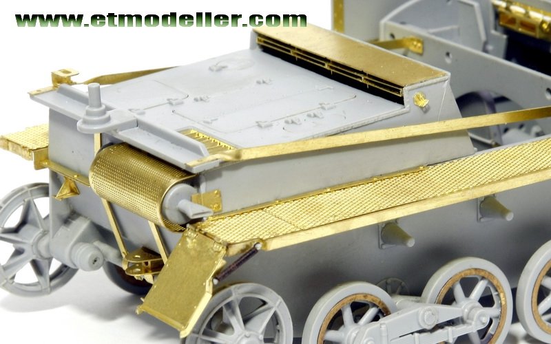 E.T. Model EA35-001 WWII German Pz.Kpfw.I Ausf.B Fender For DRAGON Kit 1/35 – imagen 2