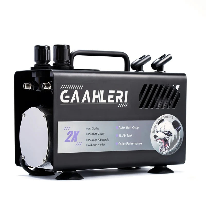 Gaahleri 43127 Dual Drive Series Airbrush Kit Compressor GT-918 – zdjęcie 7