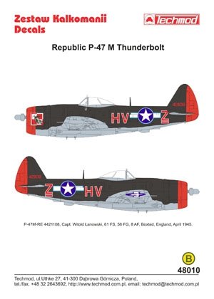 Techmod 48010 - Republic P-47M Thunderbolt 1/48 – zdjęcie 2