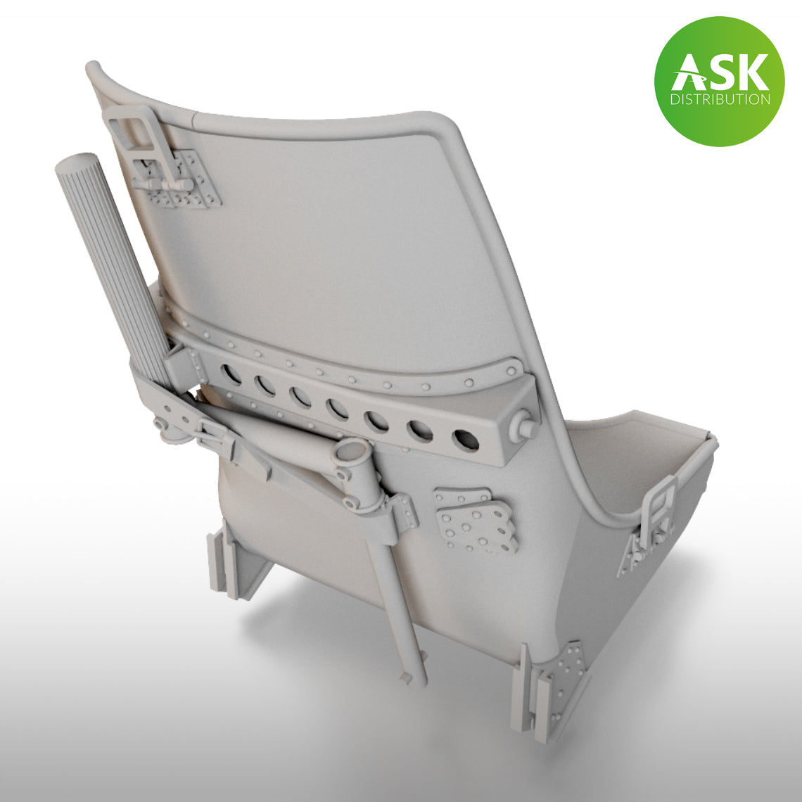 Art Scale Kit A32015 A5M Claude Seat with Starting Handle - 3D Print 1/32