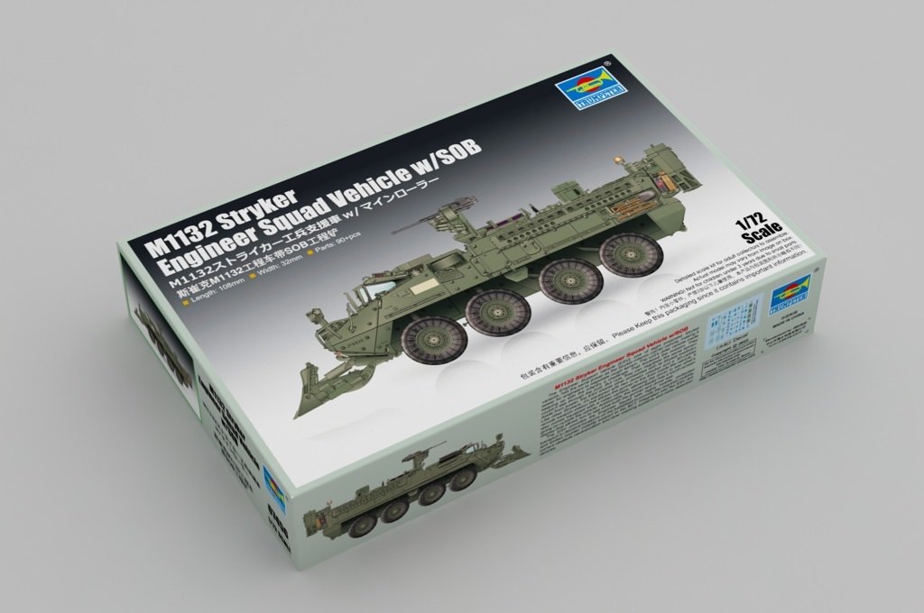 Trumpeter 07456 Stryker M1132 engineering vehicle with SOB engineering shovel 1/72 – imagen 2