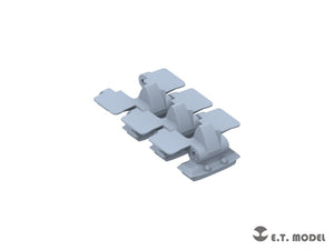 E.T. Model P35-406 WWII German Sd.kfz.251/Sd.kfz.11 Track links &amp;amp; Sprockets Late 3d Printed 1/35 – immagine 5