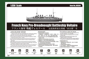 Hobby Boss 86504 French Navy Pre-Dreadnought Battleship Voltaire 1/350 – imagen 2