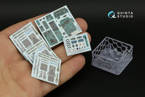 Quinta Studio QD+48358 Ka-27PL Version d&amp;#39;entraînement, intérieur coloré imprimé en 3D sur papier décalcomanie (Hobby Boss) (avec pièces en résine imprimées en 3D) 1/48 – image 2