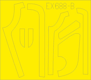 Eduard EX688 B-17G antiglare panels (VE production) 1/48 HKM – imagen 2