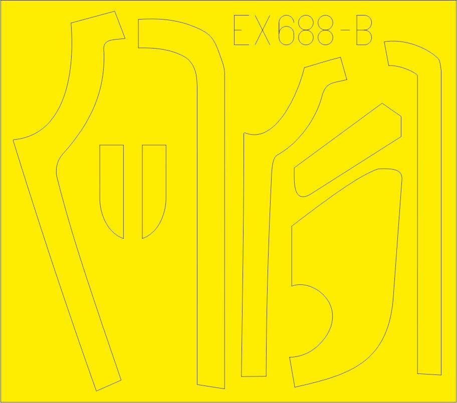 Eduard EX688 B-17G antiglare panels (VE production) 1/48 HKM – imagen 2