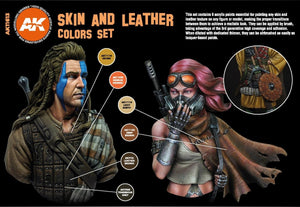 AK Interactive AK11613 3G SKIN AND LEATHER COLORS SET – immagine 3