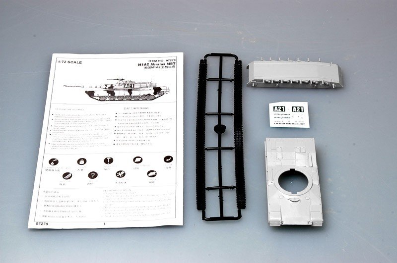 Trumpeter 07279 M1A2 Abrams MBT 1/72 – imagen 3