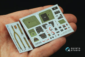 Quinta Studio QD32225 P-39N/Q Airacobra interior 3D-Printed coloured Interior on decal paper (Special Hobby) 1/32 – imagen 5