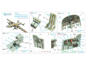 Quinta Studio QD32203 B-25J Mitchell Glass nose 3D-Printed &amp;amp; coloured Interior on decal paper (HK models) 1/32 – imagen 2