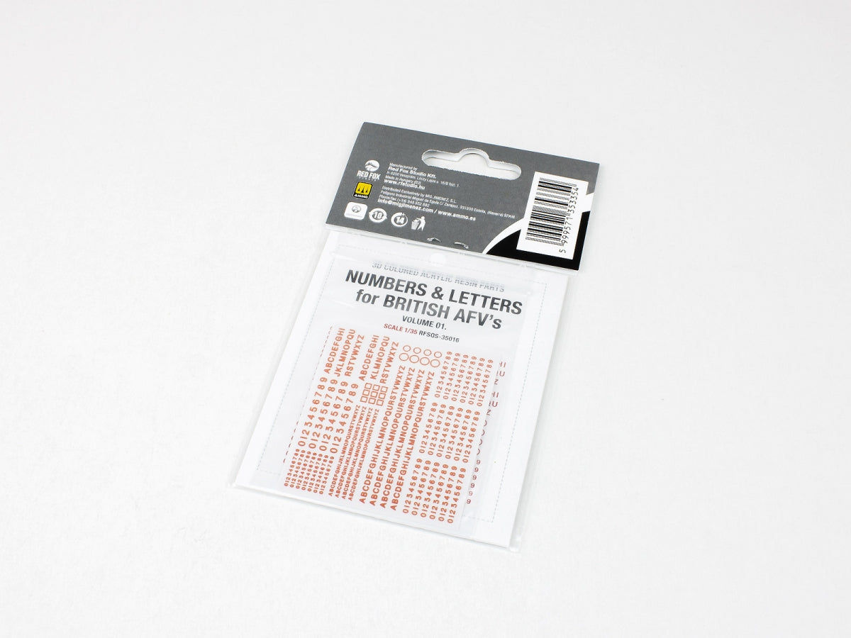 Red Fox Studio QS-35016 Numbers and Letters for British AFV&amp;#39;s vol.01 1/35 – image 2