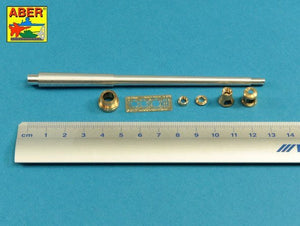 Aber 35L-231 10,5cm KwK L/70 barrel with double baffle muzzle brake for German Pz.Kpfw. VII Lowe 1/35 1/35 – immagine 5