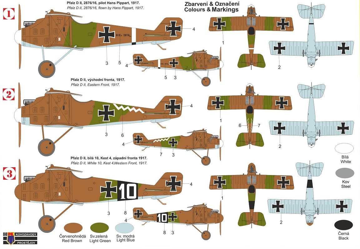Kovozavody Prostejov KPM0272 Pfalz D.II „Haifisch“ 1/72 – imagen 2