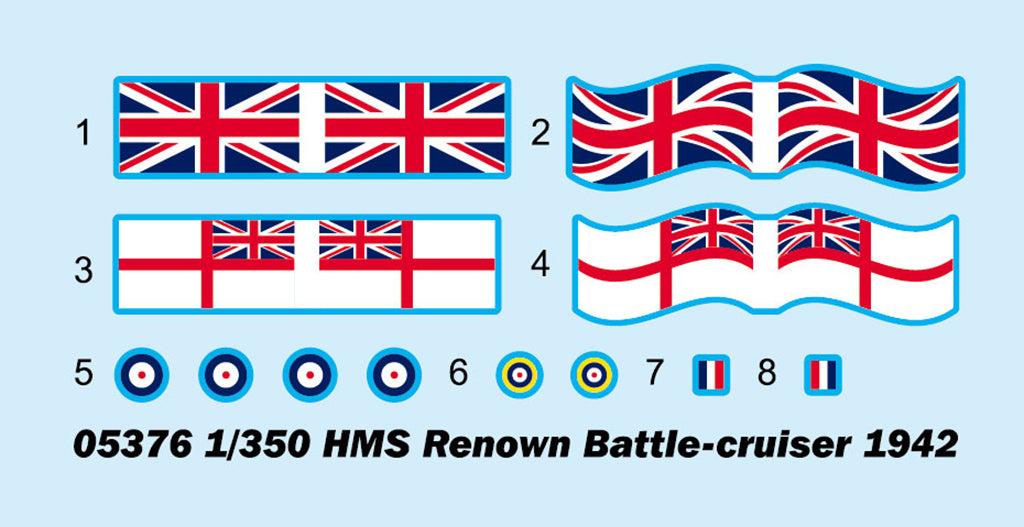 Trumpeter 05376 HMS Renown 1942 1/350 – image 4