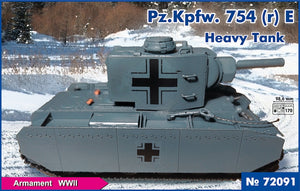 PST 72090 Pz.Kpfw. 754 (r) E Heavy Tank 1/72