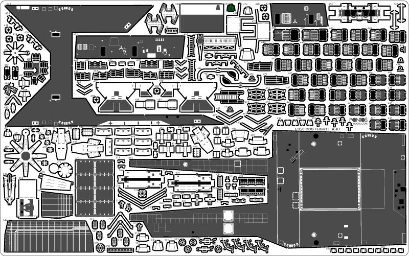 Pontos 35028F1 USS DDG-92 Momsen Flight IIa Detail Up Set 1/350 – imagen 25