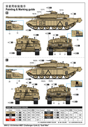 Trumpeter 09612 British MBT Challenger 1 (Mk.3) &amp;quot;Gulf War&amp;quot; 1/35 – imagen 5