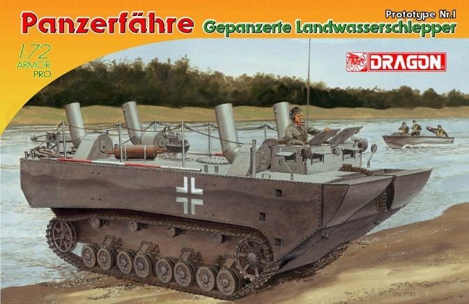Dragon 7489 Panzerfahre Gepanzerte Landwasserschlepper Prototype N 1/72