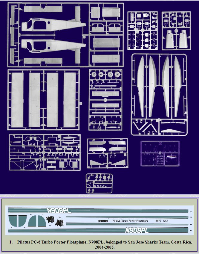 Roden 445 Pilatus PC-6B2/H4 Turbo Porter Floatplane 1/48 – image 3