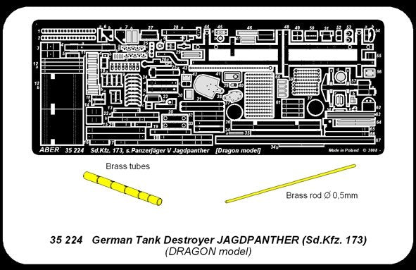 Aber 35224 German tank destroyer Jagdpanther Sd. Kfz.173 1/35 – imagen 5