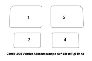 Trumpeter 01088 Patriot Abschussrampe auf 15t mil gl Br A1 1/35 – zdjęcie 3