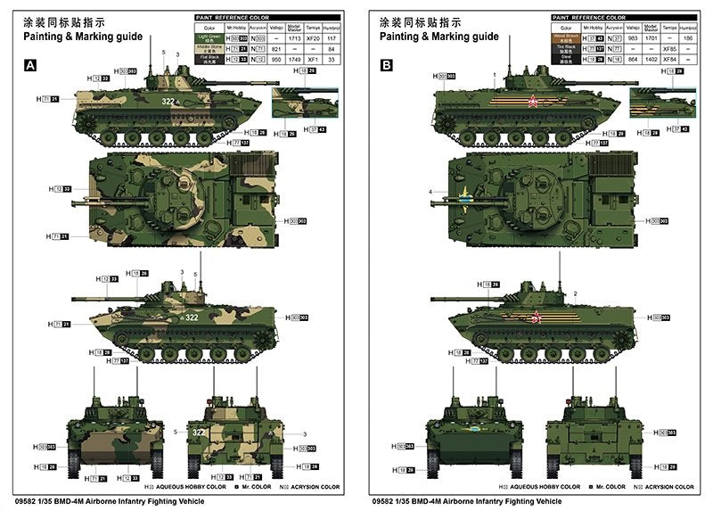 Trumpeter 09582 BMD-4M Airborne Infantry Fighting Vehicle 1/35 – imagen 9