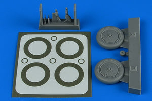 Aires 4797 I-16 wheels &amp;amp; paint masks 1/48 ICM