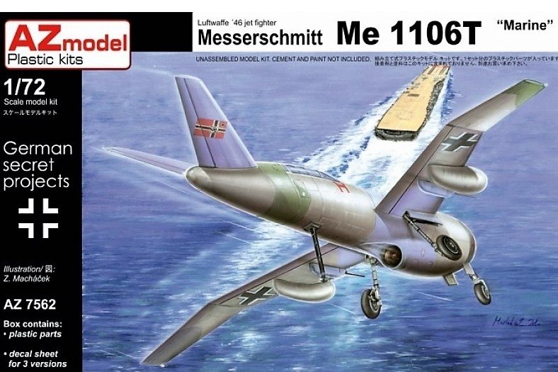 Maquette AZ7562 Messerschmitt Me-1106T MARINE (1/72)