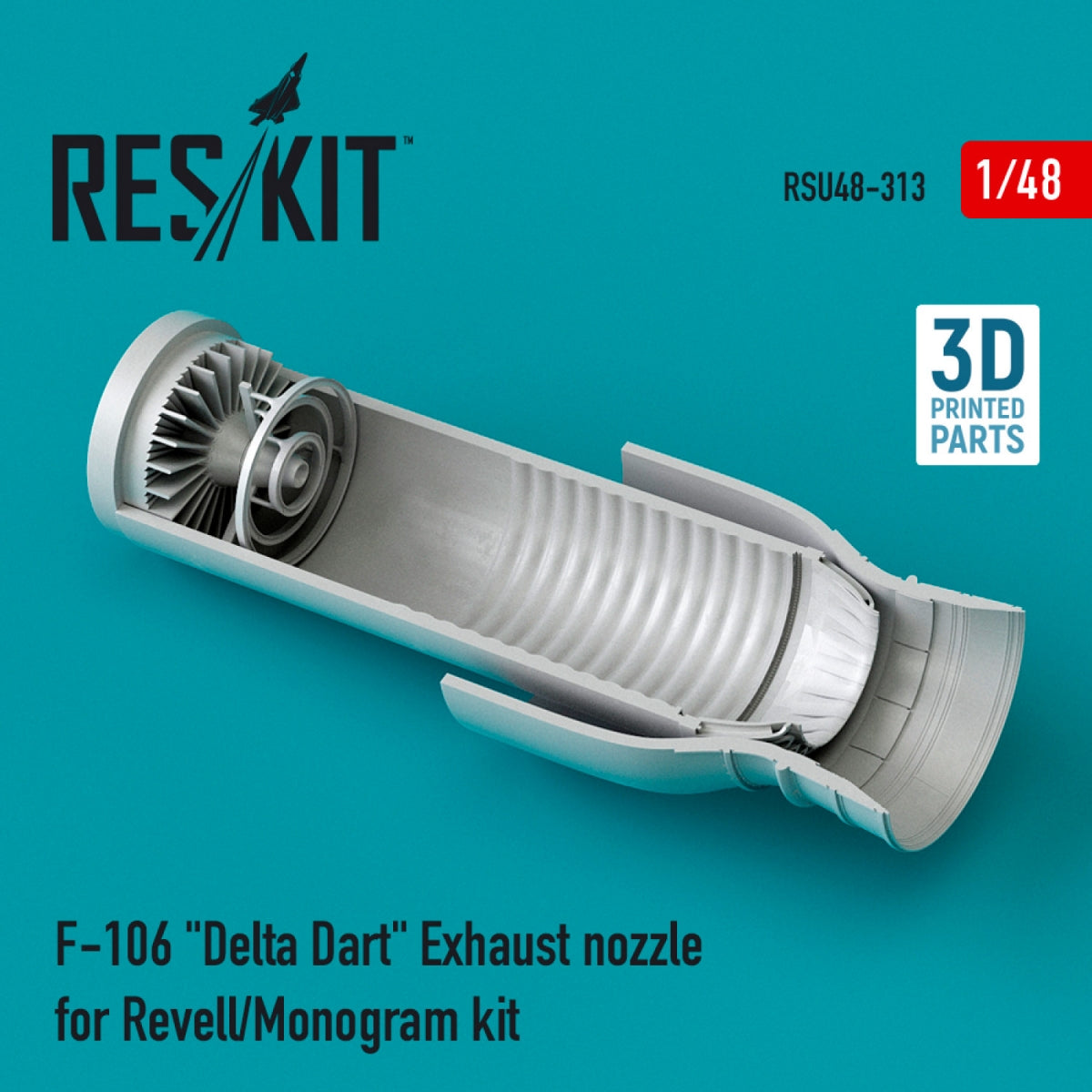RESKIT RSU48-0313 F-106 &amp;quot;DELTA DART&amp;quot; EXHAUST NOZZLE FOR REVELL/MONOGRAM KIT 1/48 – Bild 2