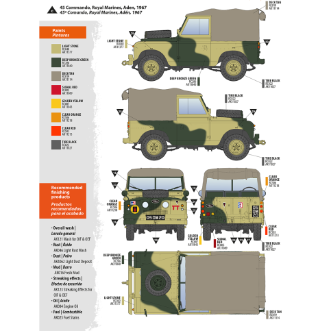 AK Interactive AK35012 LAND ROVER 88 SERIES IIA ROVER 8 1/35 – imagen 17