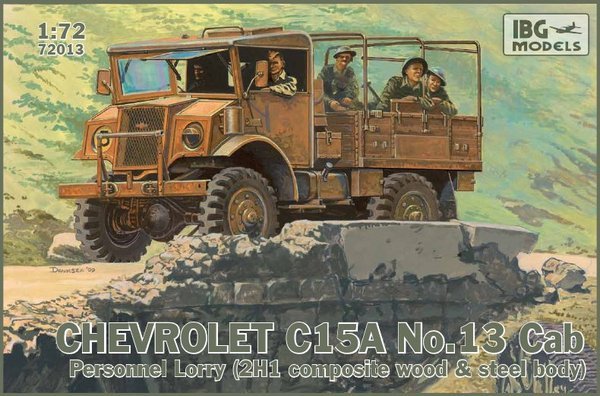 IBG 72013 Chevrolet C15A No.13 Cab Personnel Lorry 1/72