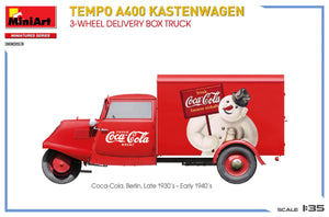 MiniArt 38053 TEMPO A400 KASTENWAGEN 3-WHEEL DELIVERY BOX TRUCK 1/35 – Bild 9