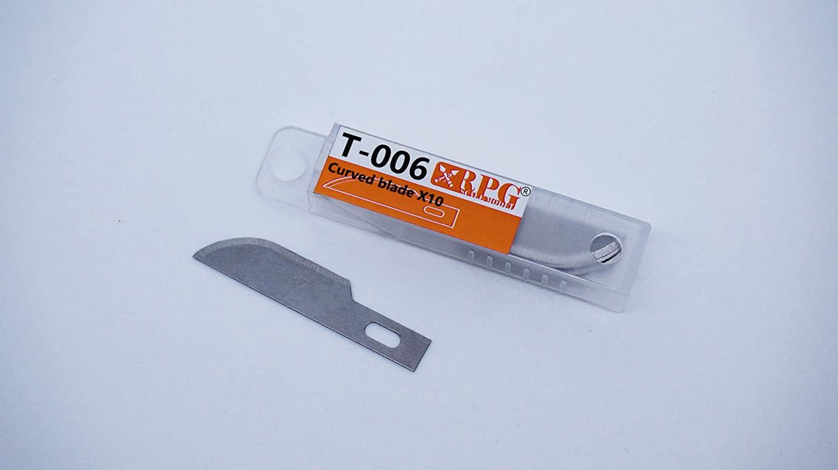 RPG MODEL T-006 Lame courbe, ensemble de 10 lames