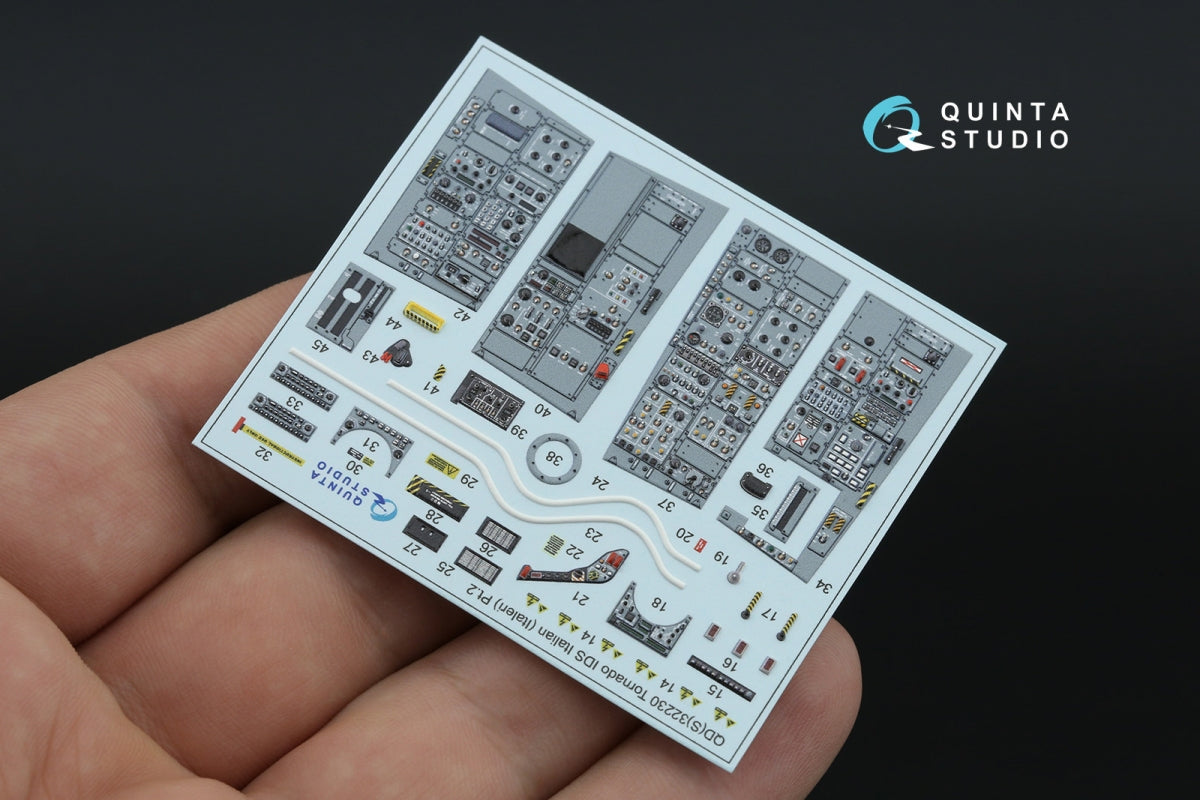 Quinta Studio QDS+32230 Tornado IDS Italian 3D-Printed &amp;amp; coloured Interior on decal paper (Italeri) (Small version) (with 3D-printed resin parts) 1/32 – zdjęcie 7
