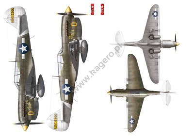 Kagero KD48009 PACIFIC P-40N WARHAWKS. Part I 1/48 – zdjęcie 2