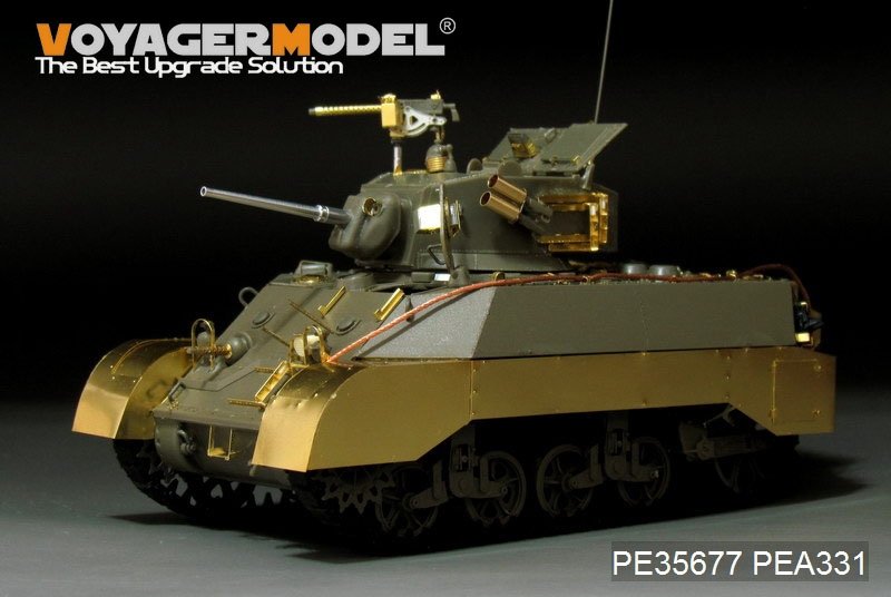 Voyager Model PEA331 WWII US M3A3 Stuart Fenders/Side skirts (FOR AFV CLUB KIT) 1/35 – imagen 3