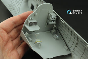 Quinta Studio QD32224 Boeing B-17G Radio operator&amp;#39;s compartment. 3D-Printed coloured Interior on decal paper (HK models) 1/32 – immagine 10