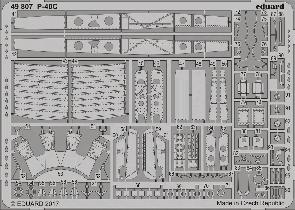 Eduard 49807 P-40C BRONCO 1/48 – image 2
