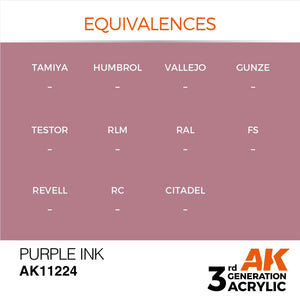 AK Interactive AK11224 PURPLE – INK 17ml – imagen 3