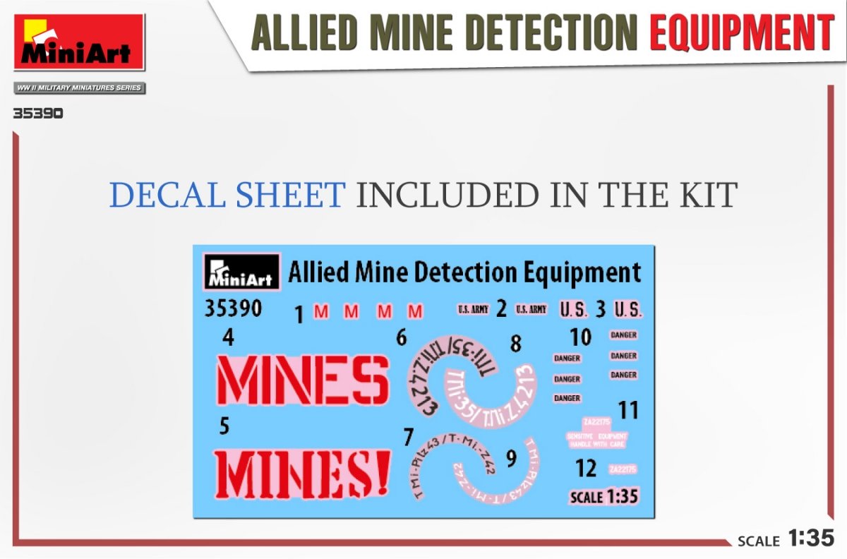 MiniArt 35390 ALLIED MINE DETECTION EQUIPMENT 1/35 – immagine 2