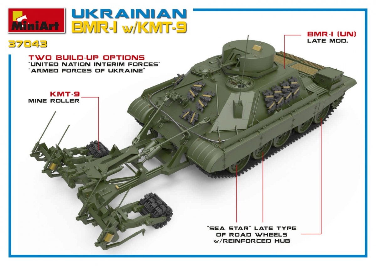 MiniArt 37043 UKRAINIAN BMR-1 w/KMT-9 1/35 – immagine 2