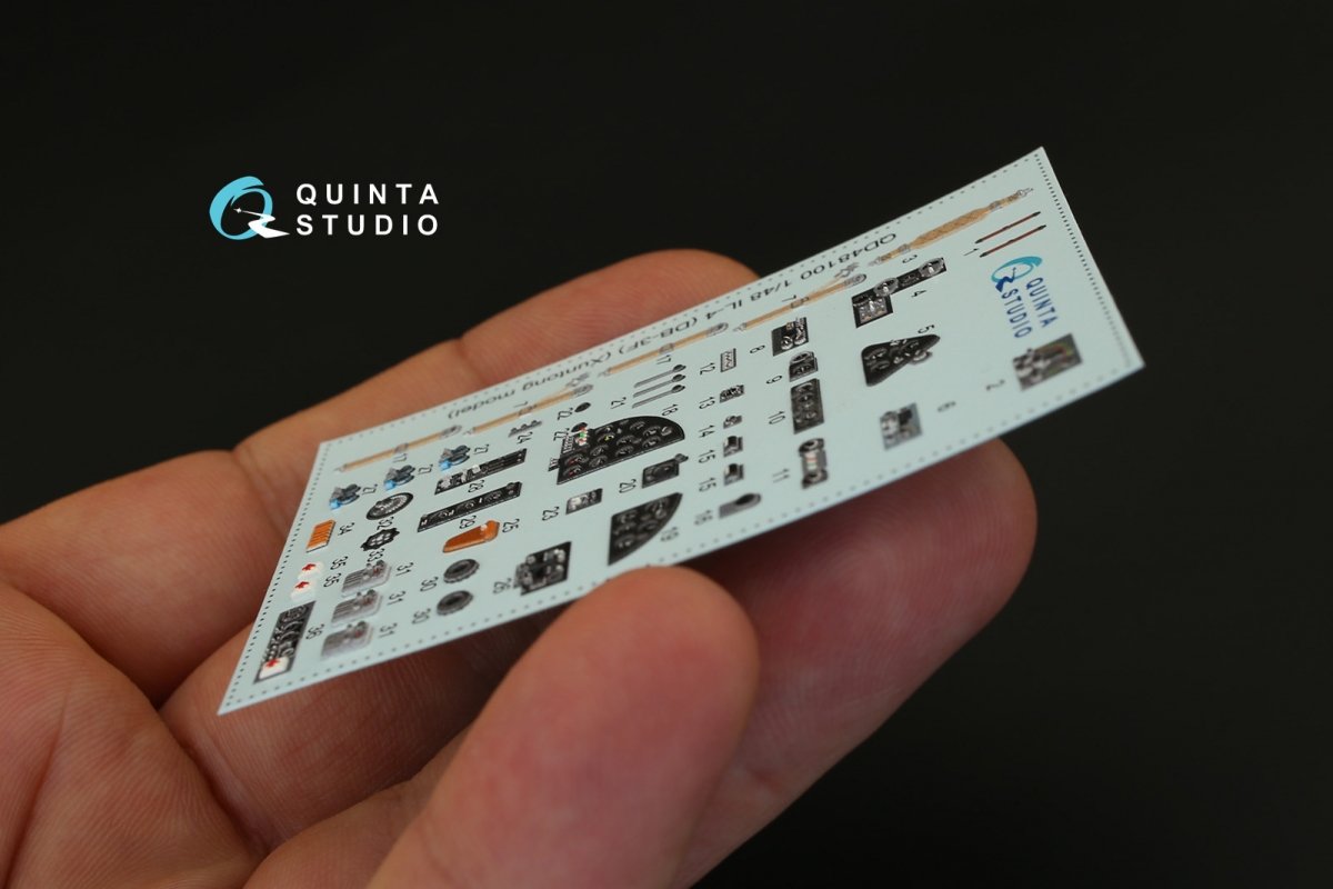 Quinta Studio QD48100 IL-4 3D-Printed &amp;amp; coloured Interior on decal paper (for Xuntong kit) 1/48 – immagine 4