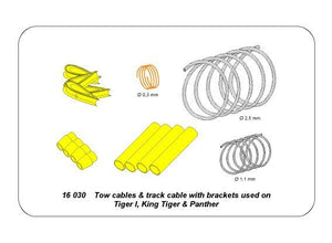Aber 16030 Tow cables and track cable with brackets used on Tiger I, King Tiger and Panther 1/16 – Bild 6