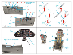 Quinta Studio QD48453 MiG-17F 3D-Printed coloured Interior on decal paper (AMMO/Kinetic) 1/48 – zdjęcie 2