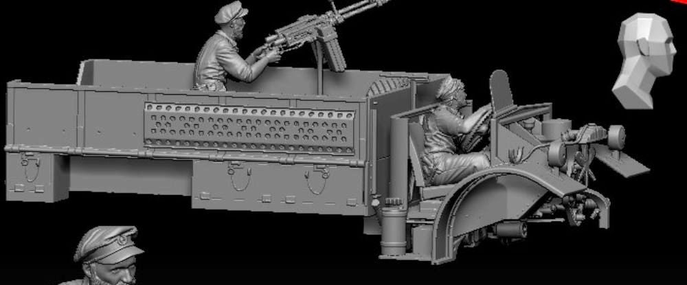 Thunder Model 35311 LRDG F30 Patrol Truck With Offset Rear Bed, Limited Bonus Edition 1/35 – image 8