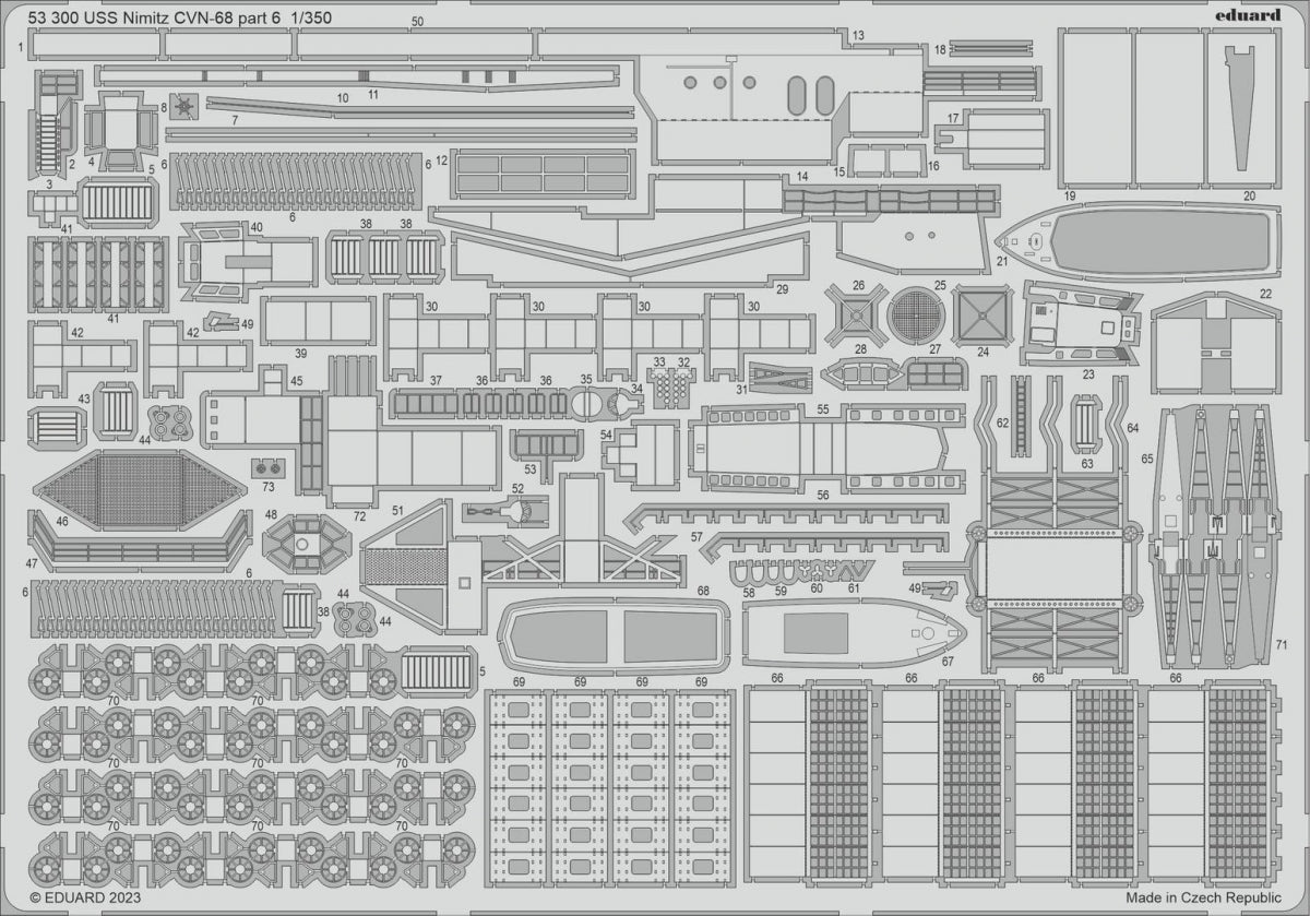 Eduard BIG5370 USS Nimitz CVN-68 PART II TRUMPETER 1/350 – image 3