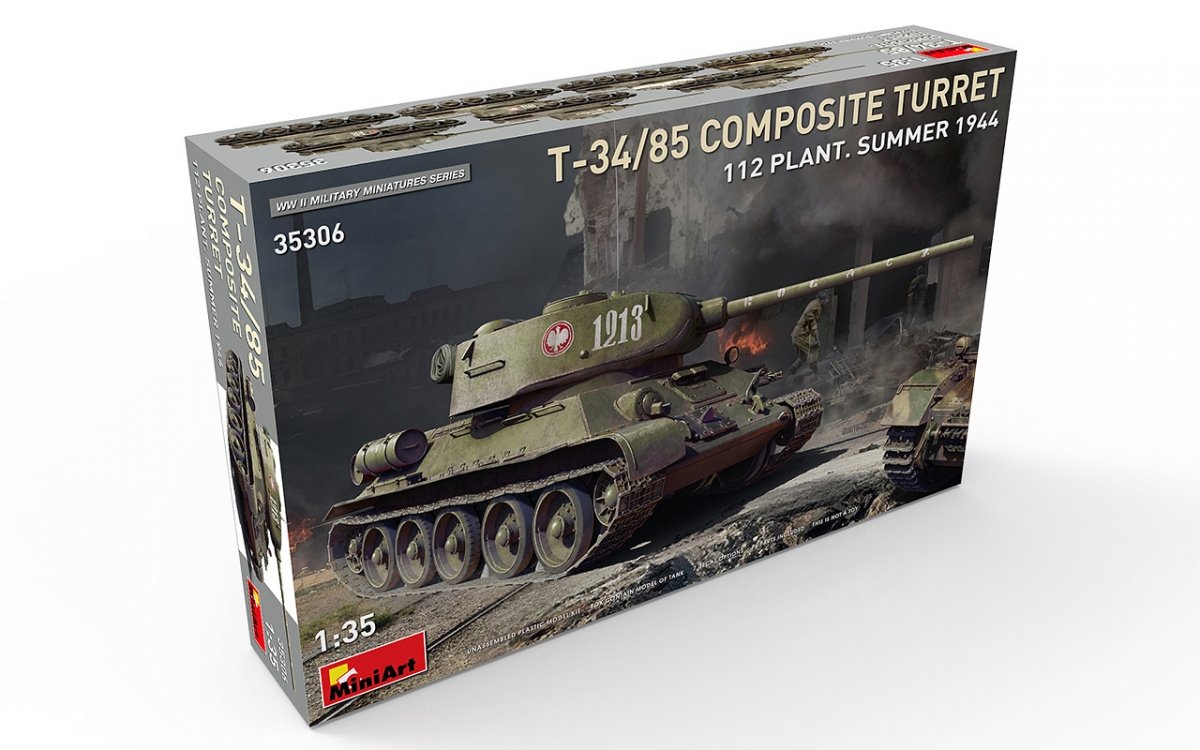 MiniArt 35306 T-34/85 COMPOSITE TURRET. 112 PLANT. SUMMER 1944 1/35 – zdjęcie 2