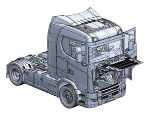 Italeri 3971 Scania S770 4x2 Normal Roof &amp;quot;Grey Cab&amp;quot; 1/24 – imagen 3